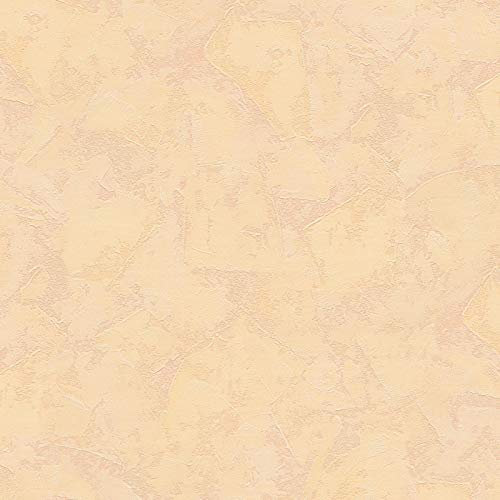 BRICOFLOR Papier peint couleur sable orange Tapisserie orange papier peint motif Papiers peints unis pour chambre et salon tapisserie cuisine
