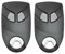 INTRATONE - Lot de 2 télécommandes 2 canaux - Référence 09-0101 + 1 porte-clés DOMOBIP offert - ATTENTION : Cette télécommande n'est pas programmable par des particuliers.