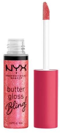 NYX PROFESSIONAL MAKEUP Butter Gloss Bling Lip Gloss, Non Sticky and Shiny Vegan Lip Makeup - She Got Money