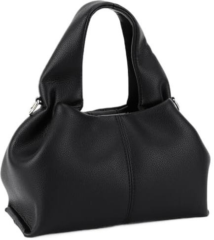 GSenhui Kleine Handtasche Damen Schultertasche PU Leder Crossbody Bag Tote Bag Klein Dumpling Umhängetasche Hobo Bag Knödeltasche Elegant Henkeltasche für Einkaufen Geschenk Schwarz S-L