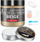 Kit Reparation Cuir,240g Teinture Cuir Beige avec 100ml Entretien,Peinture Cuir Liquide pour Réparer les éraflures et la Décoloration sur Canapés,Vinyle, Sièges d'auto, Chaussures et Selles