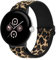 Amzpas Google Pixel Watch Armband - Verstellbares Nylon Ersatzarmband für Pixel Watch 2/1 - Damen und Herren (Leopard)