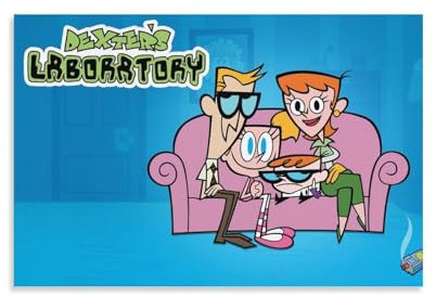 XSQING Dexter's Laboratory Beliebtes Anime-Poster, Druck, Fotokunst, Malerei, Leinwand, Poster, Zuhause, moderne Dekoration, Poster, 50 x 75 cm
