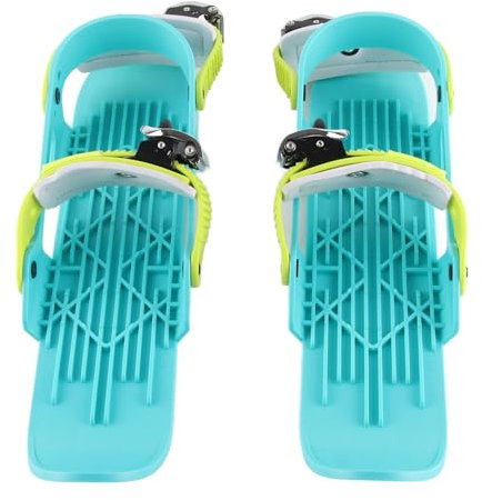 Mini-Ski-Skates, Mini-Ski-Schuhe, verstellbare Skiboards, zur Befestigung an Skischuhen, Snowskates, Snowblades, Skiboards für Abfahrtspisten, Wintersport (Bunt)