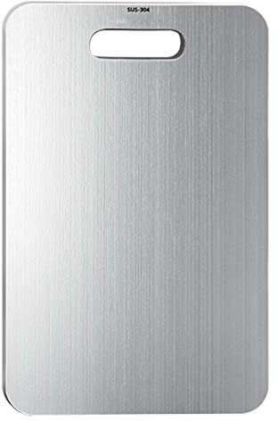 Stainless steel pastry board Stainless Steel Cutting Board for Food Preparation Dishwasher Safe Chopping Board for Meat Vegetables and Bread Large Kitchen Cutting Mat (23.6in*15.7in)