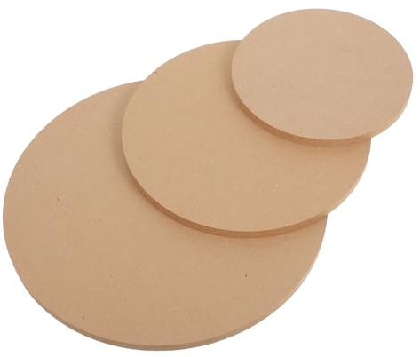 LIFKOME 3 Stück Keramik Töpferplatten MDF Holz Trocknungsbretter mit Glatter Antihaftender Oberfläche für Tonformen Basteln und Töpfern Zuhause für Handbuilding Molds und Pottery Wheels
