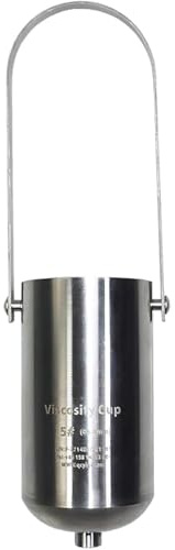 Stainless Steel Viscosity Cup, Dip Type Stainless Steel Viscometers, Aperture 6mm, 230ml Measuring Cup, Measurement Tool, for Paint Finishes Glue Oil Dye Sauce