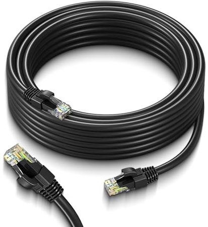 AHG 4 Pack RJ45 Ethernet Cable 5m – Cat 5e Wired LAN Internet Network Cables for PC, Laptop, Router, Modem, Smart TV & Gaming Consoles – 5 Metre Ethernet Cables for Home & Office Use