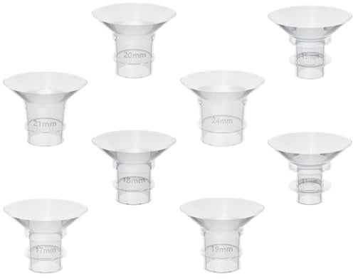 ARTSEWPLY Insert de Bride en Silicone pour Tire-Lait Électrique et Portable Kit 8 Pièces Adaptateurs de Téterelle Souples et Sécurisés pour Allaitement Accessoires d'Alimentation Bébé