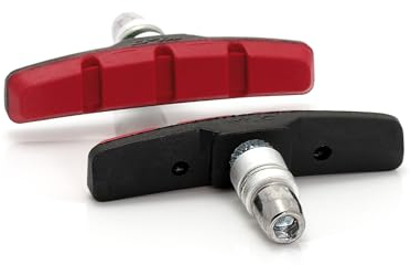 XLC V-Brake Bremsschuhe BS-V01, 4er Set 70 mm, Rot, Schwarz, One Size