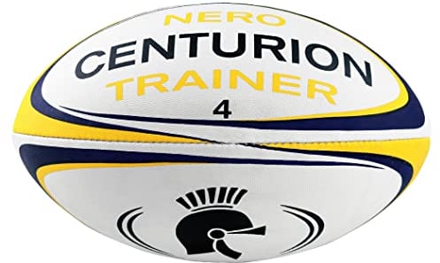 Centurion Nero Trainer Rugby Ball, Yellow, Size 4