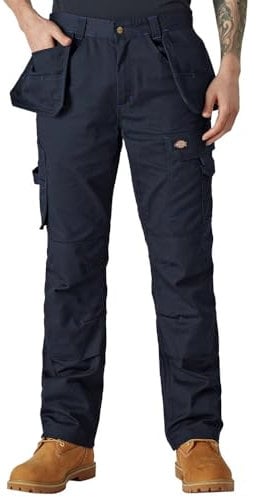 Dickies - Trousers for Men, Redhawk Pro Pants, Regular Fit, Navy Blue, 30W