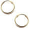 Pendientes oro 18k aros 12mm. redondos lisos ligeros [7719]