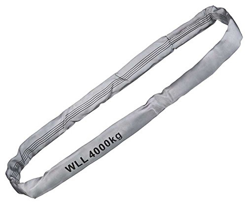 Rundschlinge, WLL 4000 kg, grau, Länge 4 m, Umfang 8 m