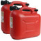 BAUPROFI 2er Set: 2x Benzinkanister KKR 10 PE Liter rot mit UN Zulassung Reservekanister