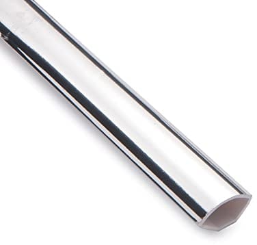 Chrome/Silver Quadrant Trim - Decorative Bathroom Cladding Finishing Bead - 1m Length