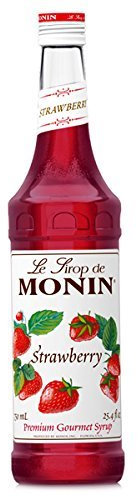 Monin Bouteille de sirop à la fraise 70 cl – Arôme fraise pour cocktails et boissons