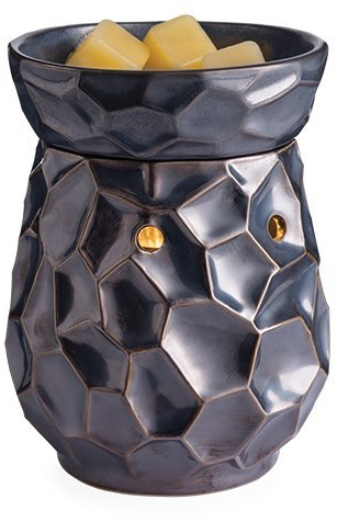 Candle Warmers HAMMERED Duftlampe elektrisch metallic schwarz