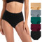 INNERSY Womens Knickers High Waisted Cotton Underwear Ladies Briefs Big Lady Under Pants 5 Pack (10, Early Winter)