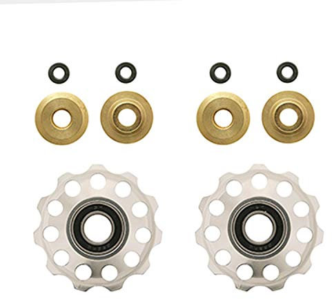 Galet derailleur p2r 9-10v. alu Argent a roulement 11dts (Jeu de 2)