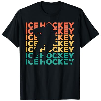 Retro Vintage Regalo Para Jugadores De Hockey Sobre Hielo Camiseta