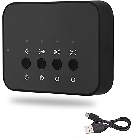 ciciglow Audio Bluetooth Adapter, 3,5 Mm Kabelgebundenes Kabelloses Stereo Bluetooth 4.0 Audio Adapter Musikfreigabegerät 1 In 3 Out Wireless Splitter