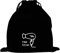 1Pc Hair Dryer Storage Bag Flannel Drawstring Bag Jewelry Soft Organizer Black Makeup Tool Makeup Tool