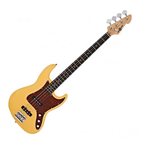 Jazz Bass Gitarre LA II von Gear4music Ivory