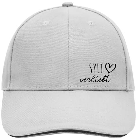 Huuraa Baseball Cap Sylt verliebt Geschenk Dark Grey/White Sylt Geschenkidee