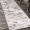 Mazovia Teppich Läufer Flur - Modern Teppichläufer – Kurzflor, Weich - für Vorzimmer Eingangsbereich Schlafzimmer Küche Korridor - Abstrakt Muster - 60 cm Breite Grau Beige 1 60 x 200 cm