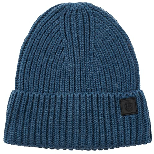 Failsworth Millinery Mens Kendal Wool Beanie in Petrol, Size: One Size