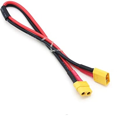 LINSYRC 1piece XT60 Extension Cable XT60 Connector Male to Female Adapter Plug with 50CM 12AWG Silicone Wire for RC Lipo Battery