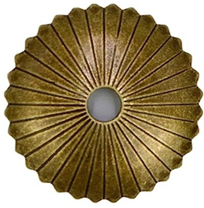 Tiazza Radial Messing Rückplatte Unterlegscheiben Klassische Möbel Dekoration Dichtung Messing Hardware Zubehör (Bronze)