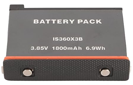 Insta 360 X3 Kamera-Akku, Hohe Kapazität, 1800 MAh, 6,9 Wh, Ersatzakku mit Mehreren Lademethoden, für Insta 360 X3 Kamera