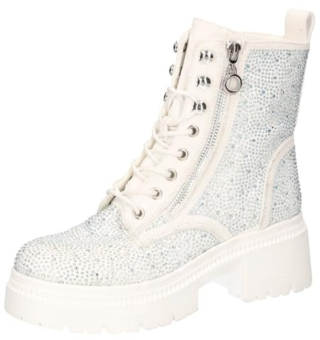 2Go Fashion Damen 8976-501 Mode-Stiefel, weiß, 38 EU