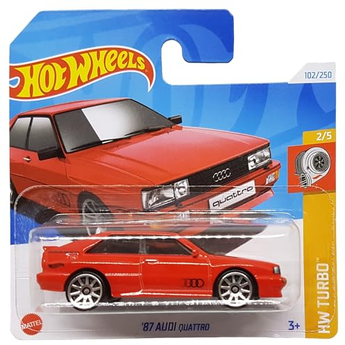 Hot Wheels - ´87 Audi Quattro - HW Turbo 2/5 - HRY55 - Short Card - rot - Mattel 2024 - 1:64