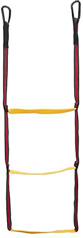 Folding Boat Ladder 3 Step Boarding Rope Ladder Portable Boat Ladder Extension for Canoeing Inflatable Boat Kayak 3 Step Boarding Rope Ladder Reusable Nylon Folding Ladder for Yacht Fishing Boat