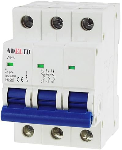 LumenTEC 3P C63A 3 Polig - 63A 3-polig C63A - Sicherheitsstromschalter - Leitungsschutzschalter - Überlastschutzschalter - 3FAZ