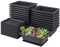 SENJEOK Bonsai-Trainingstöpfe, 16,5 x 12 x 6 cm, rechteckige Pflanzgefäße mit Drainageschale, violette Kunststoff-Bonsai-Töpfe für Garten, Büro, Veranda, Heimdekoration, 20 Stück