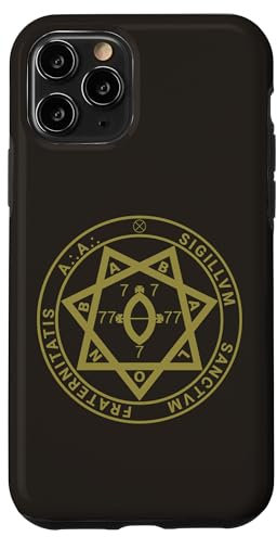 Hülle für iPhone 11 Pro Babalon Heptagram Astrum Argentum Ordensiegel Crowley A.'.A.'