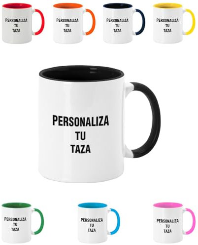 Taza personalizada con imagen y texto para regalos originales. Taza de Cerámica con Diseño Único. Regalos para Amigos y Familiares. Capacidad de 350 ml.