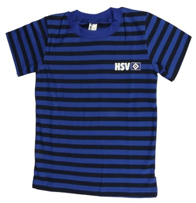 Hamburger SV HSV Kinder T-Shirt Shirt schwarz/blau gestreift
