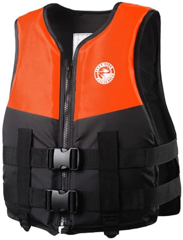 POIUIYQA Schwimmweste Erwachsene für Outdoor Wassersport: Rettungsweste Einstellbare Schnalle Schwimmweste Kajakfahren Schwimmhilfe mit Reflektierenden Streifen für Erwachsene Kinder