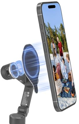 Flymile Magnetic Phone Holder Adapter for DJI Osmo Mobile 8/7/7P/6/5/4/SE, for MagSafe Quick-Release Mount Compatible with iPhones 17/16/15/14/13/12 Series for Gimbal Stabilize Accessories