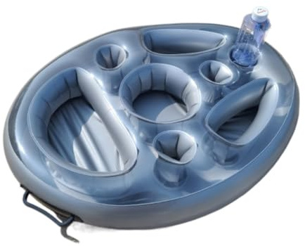 Bandeja Flotante para Piscina,Verano Bandejas Flotantes para Servir Mesa Bar Piscina Flotadores para Adultos para Bancos De Arena Spas Baño Y Fiestas Piscina Fiesta