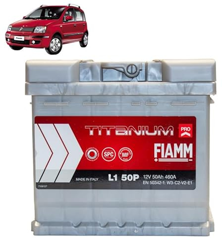 Batteria 50Ah N compatibile con Fiat Panda 169_ 2003 +