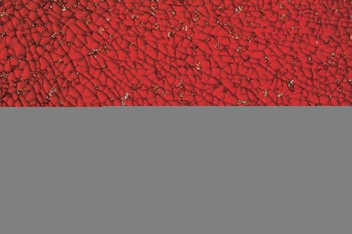 GLOREX 6 2460 03 Crackle Mosaic Platte, Glas, Rot, 15 x 0.5 x 27 cm