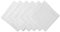 DII Solid Pastel Napkin Set Baumwolle, maschinenwaschbar, 50,8 x 50,8 cm, Weiss/opulenter Garten, 20 x 20 (Set of 6), 6