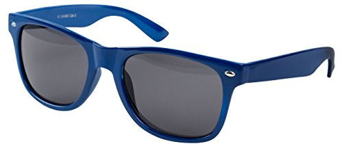 Ciffre Sonnenbrille Nerdbrille Nerd Retro Look Brille Pilotenbrille Vintage Look - ca. 80 verschiedene Modelle Blau