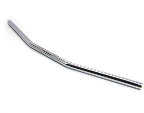 Motorcycle Handlebars - 22mm 7/8 inch Drag Bar for Bobber, Streetfighter, Custom Cruiser, Flat Tracker, and Chopper Bikes | Deep Chrome Finish | Universal Fit